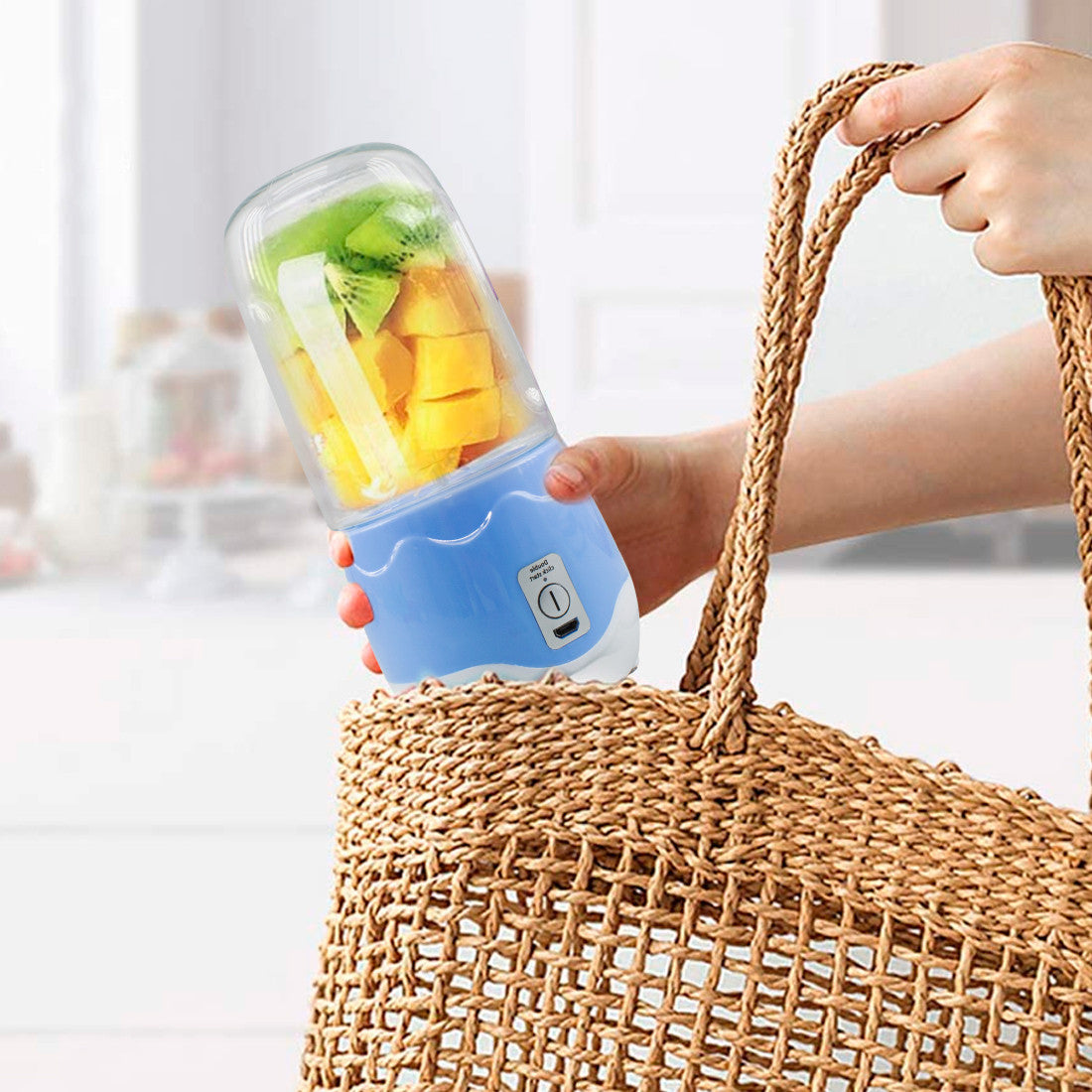 Extracteur presse-agrumes électrique mini mélangeur portable rechargeable 400ml