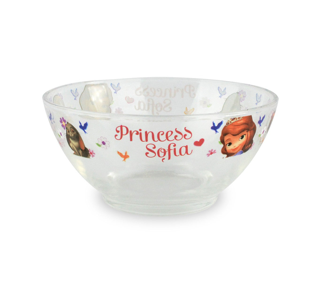WD8543 Set de Petit-déjeuner Princesse Sofia avec bol tasse et soucoupe en verre
