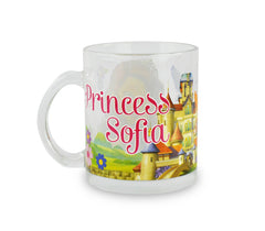 WD8543 Set de Petit-déjeuner Princesse Sofia avec bol tasse et soucoupe en verre