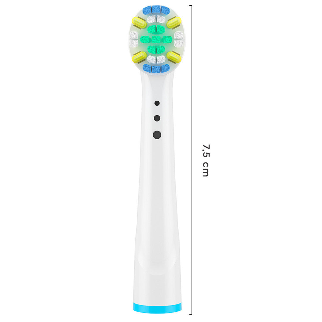 Tête rechange 4pcs brosse à dents électrique compatible nettoyage interdentaire