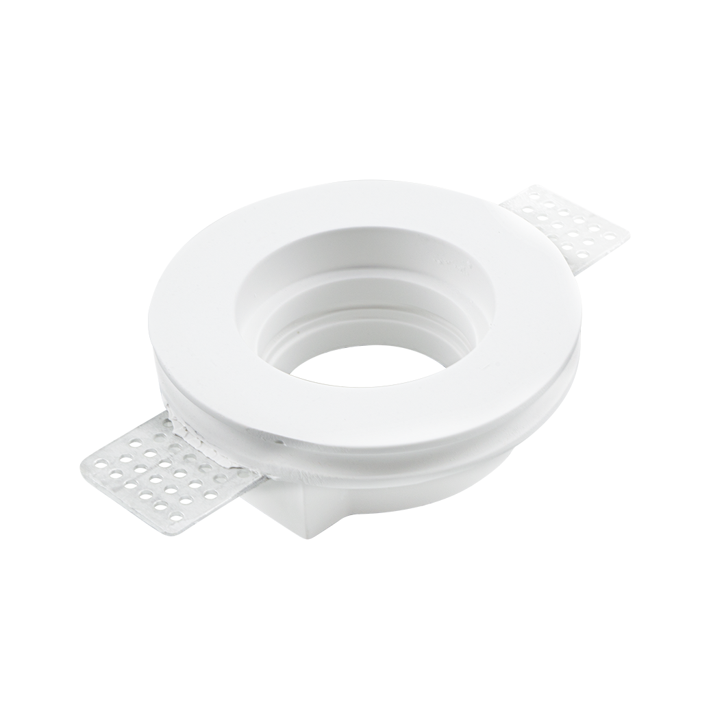 Douille en plâtre rétractable GS-5009 Round White Encastré GU10 Attack