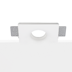 Douille en plâtre rétractable GS-5011 Square White Encastré GU10 Attack