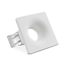 Douille en plâtre rétractable GS-5011 Square White Encastré GU10 Attack