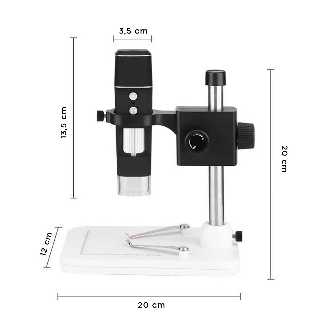 Microscope contrôle d'application de smartphone vidéo numérique Wi-Fi portable