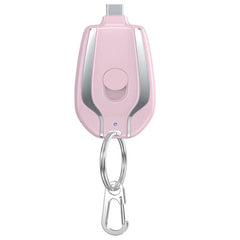 Porte-clés Powerbank 1500mAh USB Lightning Chargeur portable d'urgence