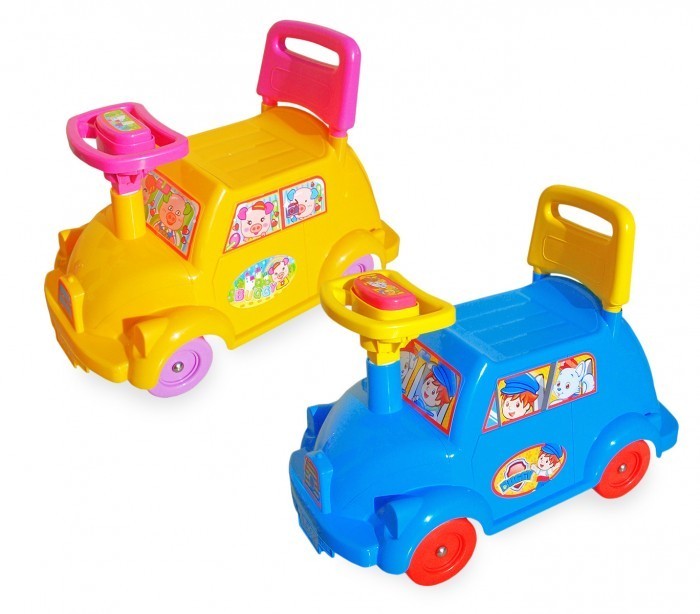 Trotteur Charlie en forme de camion -klaxon et dossier haut 53x40x30 cm 112929