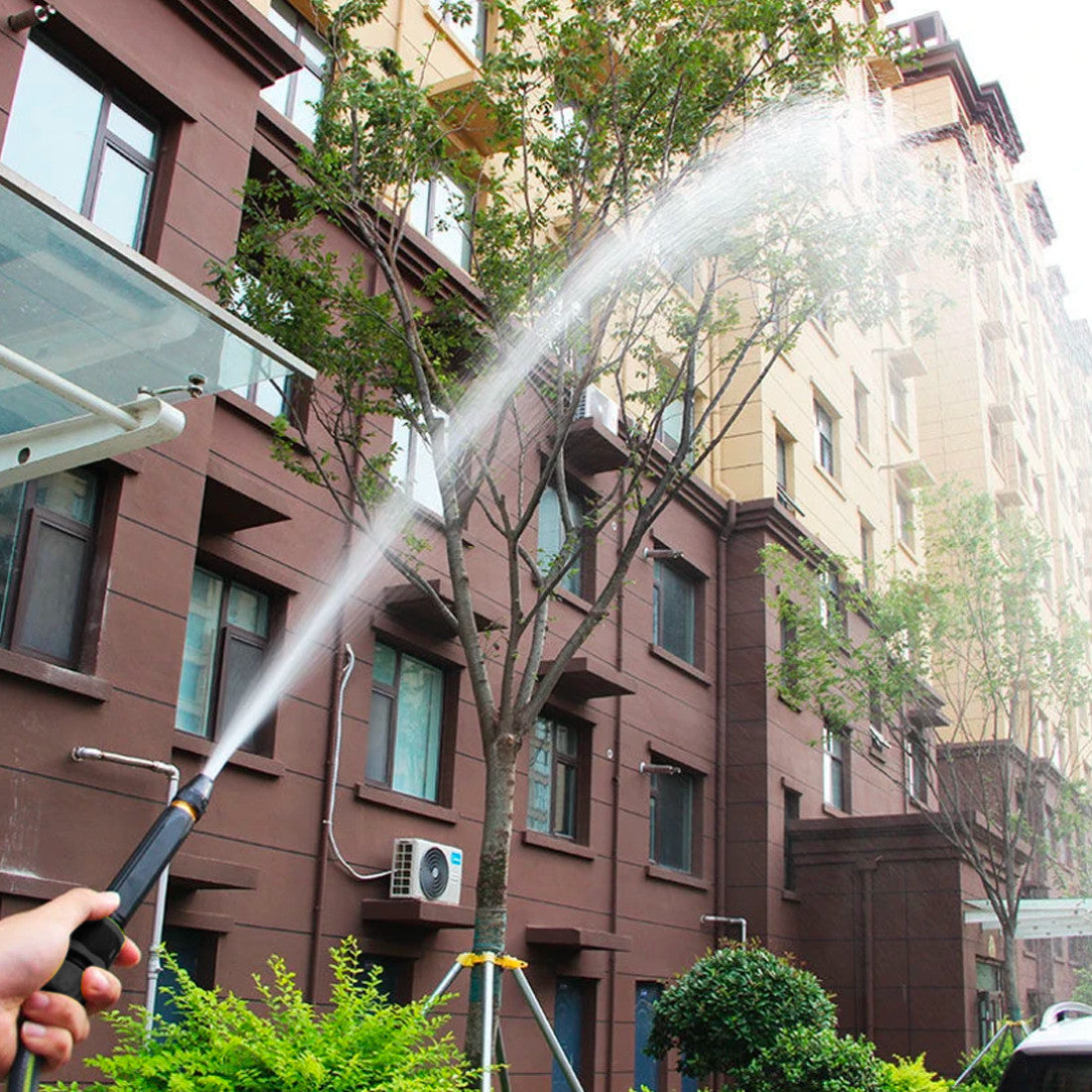 Buse pour tuyau d'arrosage Pistolet de lavage pulvérisateur d'eau à jet de métal