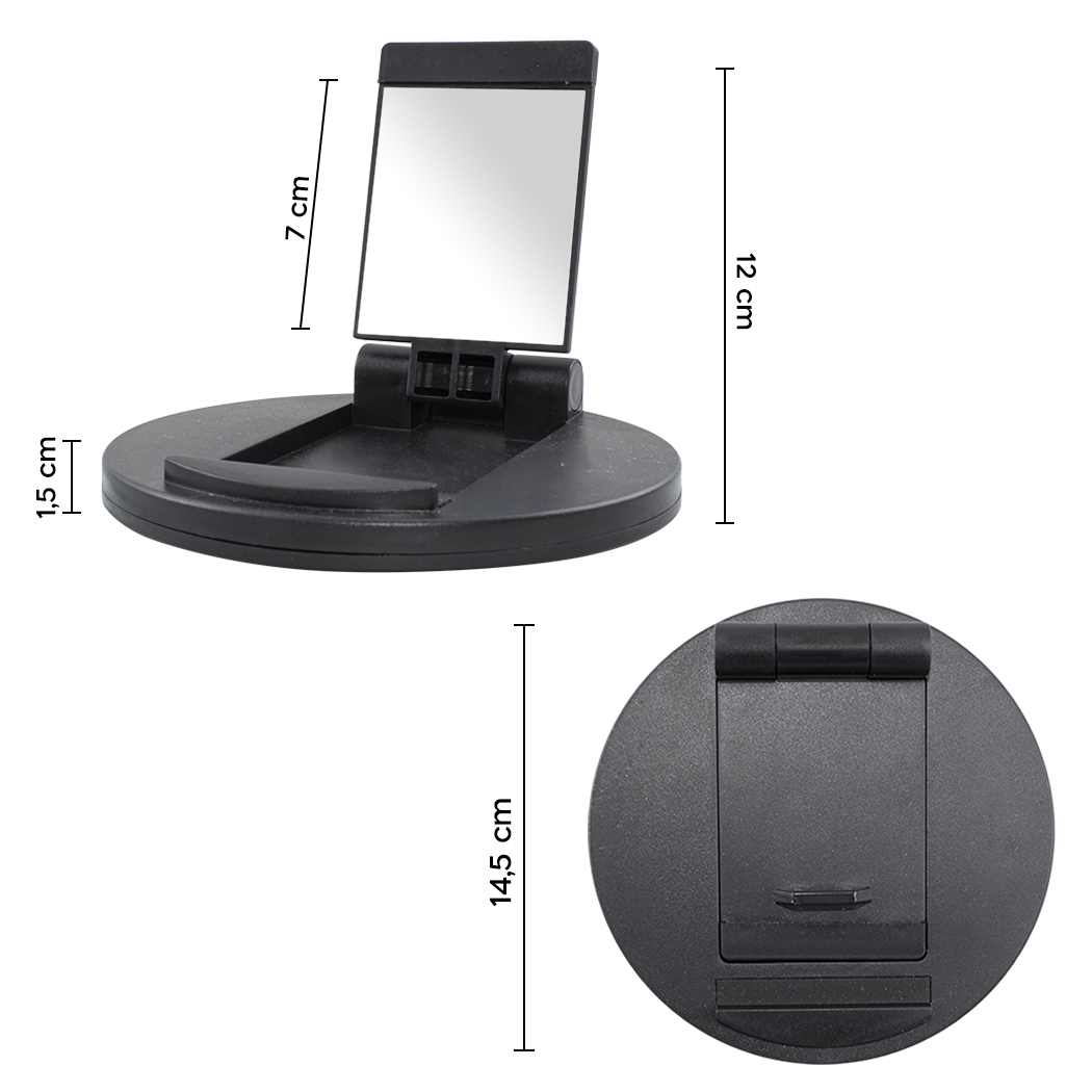 Support de table pliante téléphone portable miroir de voyage téléphone Tablet