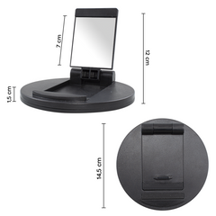 Support de table pliante téléphone portable miroir de voyage téléphone Tablet
