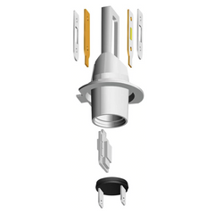 Lot de 2 ampoules LED M9 H7 pour voiture et moto, 1500LM 16W, lumière blanche