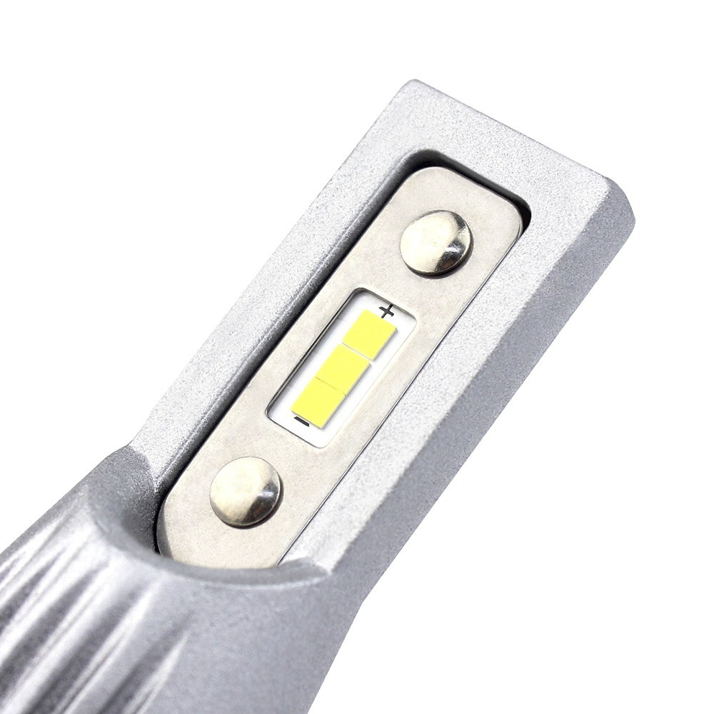 Lot de 2 ampoules LED M9 H7 pour voiture et moto, 1500LM 16W, lumière blanche