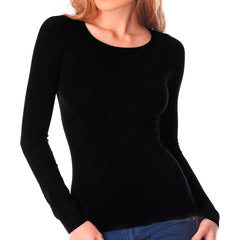 T-shirt thermique ALEX coupe cintrée femme intérieur polaire  Manches Longues