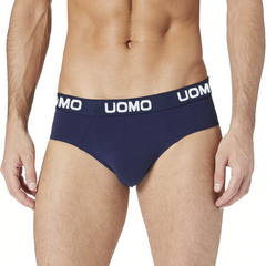Slips pour hommes B-0021 mod. NIKI coton uni avec bande élastique