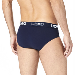 Slips pour hommes B-0021 mod. NIKI coton uni avec bande élastique