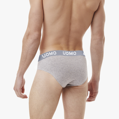 Slips pour hommes B-0021 mod. NIKI coton uni avec bande élastique