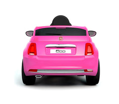 B90106 Voiture électrique pour enfants FIAT 500C siège en cuir 12V télécommandée