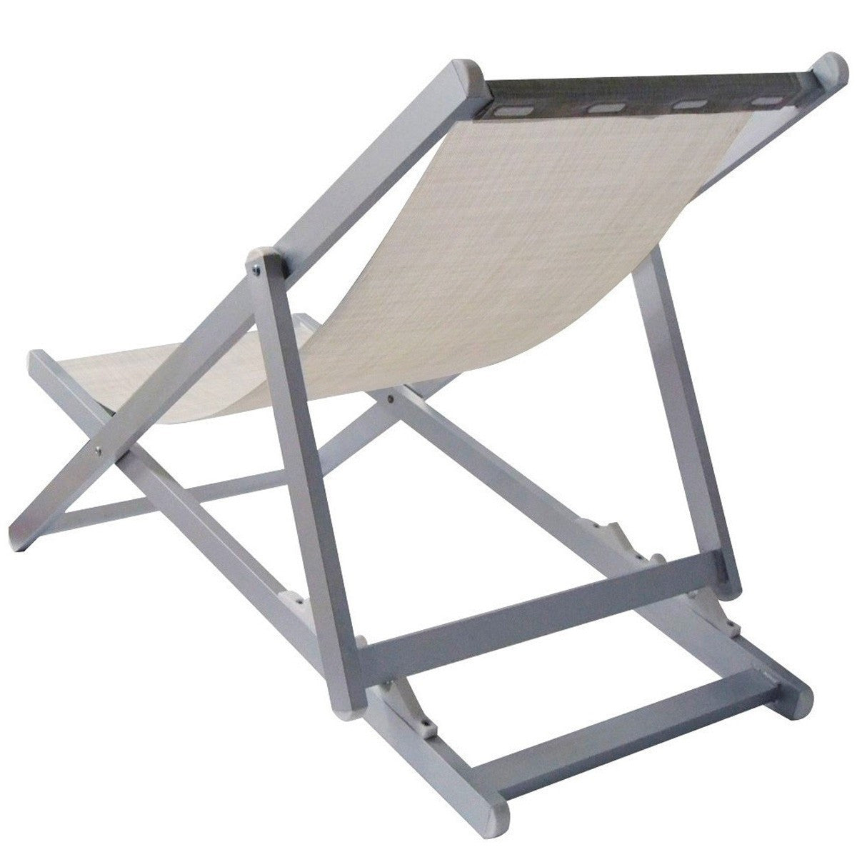 transat pliant 3 positions aluminium modèle SOVERATO en textilène