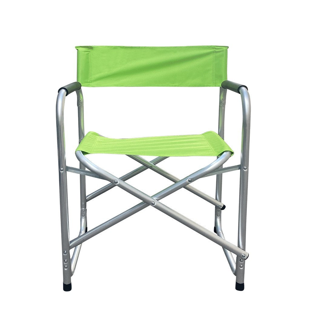 FUBUCA chaise pliante en aluminium tissu textilène 48x57x80cm VERT