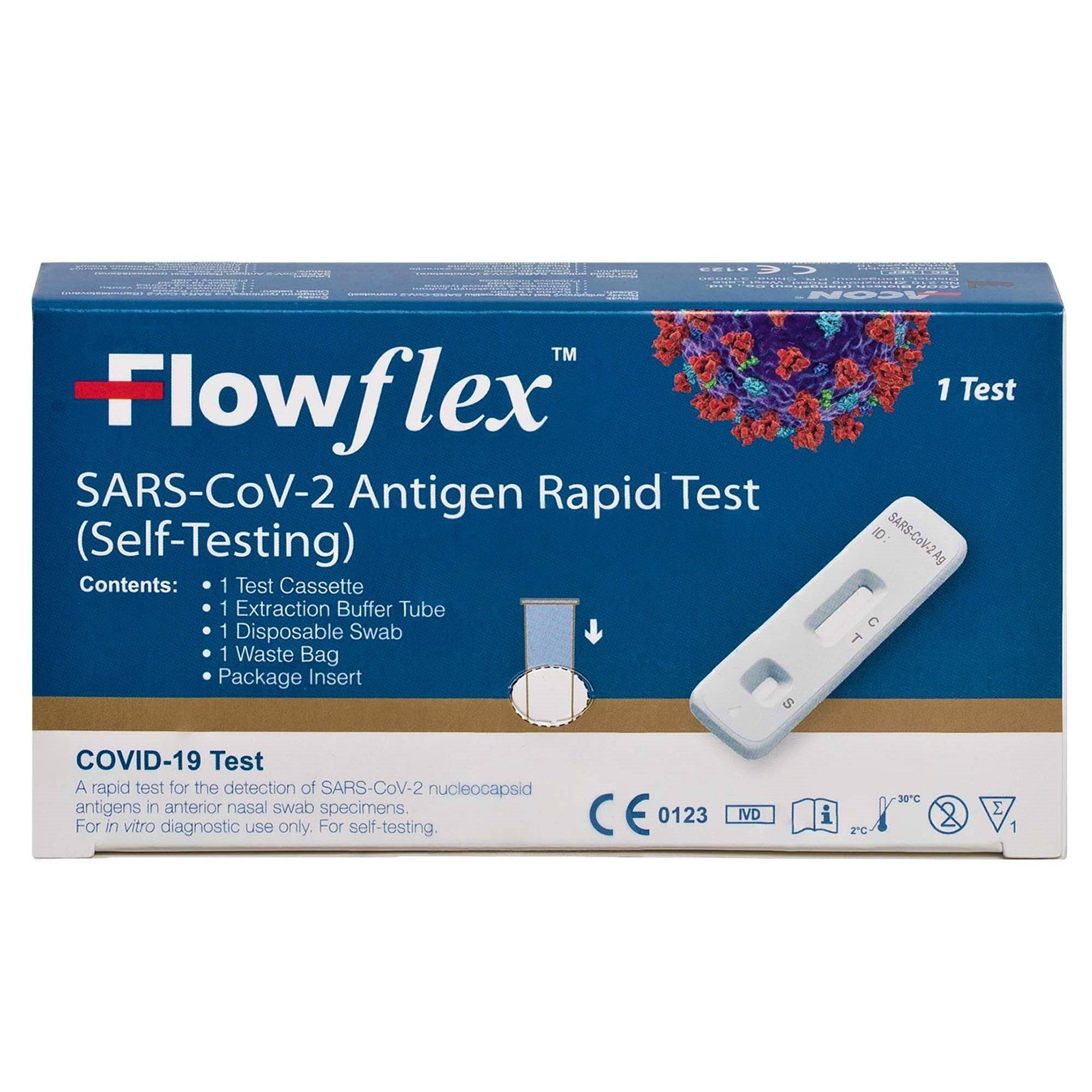 Kit d'autodiagnostic COVID-19 de test hygiénique rapide Flowflex Sars-Cov-2