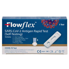 Lot de 3 Tests Hygiéniques Rapides Flowflex Sars-Cov-2 Autodiagnostic COVID-19