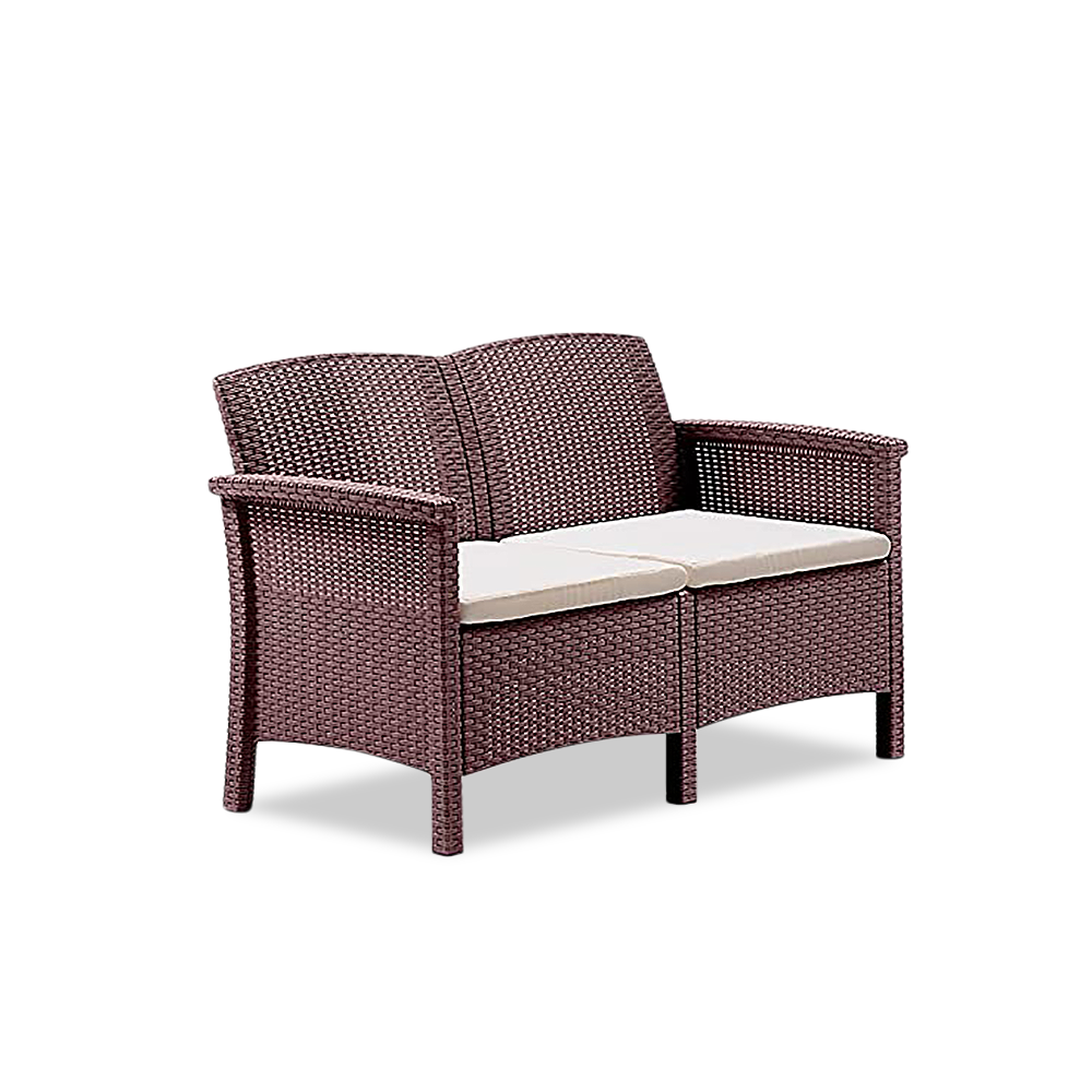 Ensemble de canapé 2 places style Rattan VENEZIA pour salon extérieur