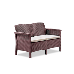 Ensemble de canapé 2 places style Rattan VENEZIA pour salon extérieur