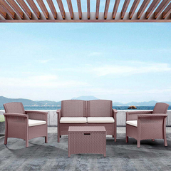 Ensemble de canapé 2 places style Rattan VENEZIA pour salon extérieur