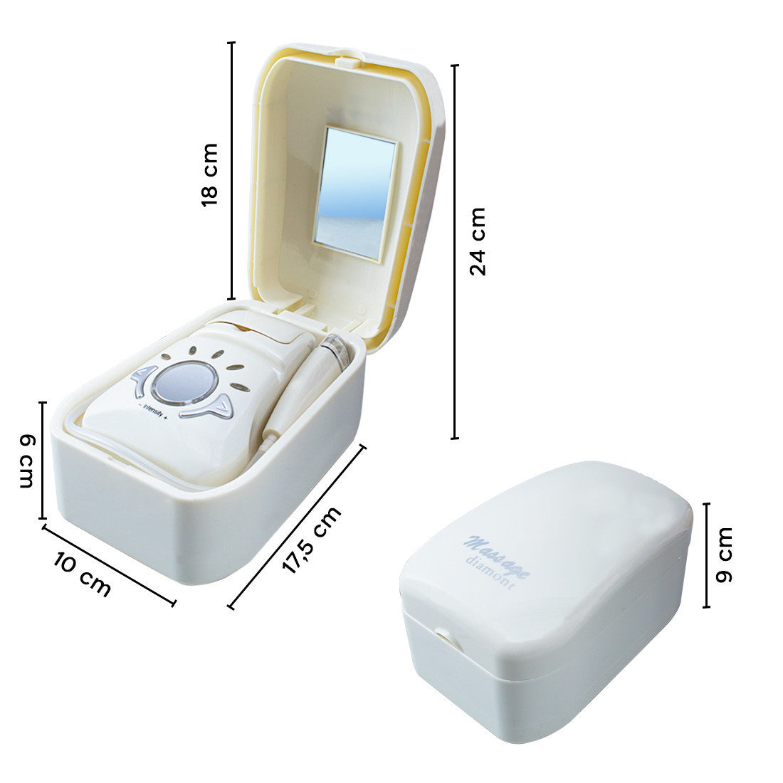 Masseur Facial Électrique Traitement Anti-Rides Massage Diamant 5 Niveaux