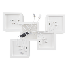 Applique Murale en Plâtre GS-5029 Plafonnier 5 Supports de Lampe GU10 Peignable