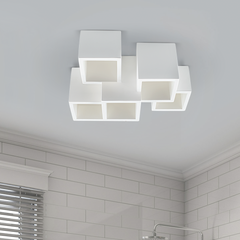 Applique Murale en Plâtre GS-5029 Plafonnier 5 Supports de Lampe GU10 Peignable