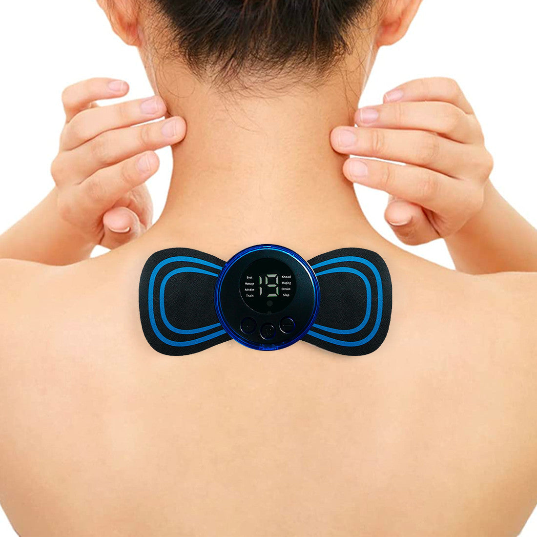 Mini Masseur Cervical Électrique Rechargeable Polyvalent avec 8 Modes
