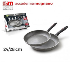 Lot de 2 poêles antiadhésives 24 - 28 cm - Académie d'aluminium