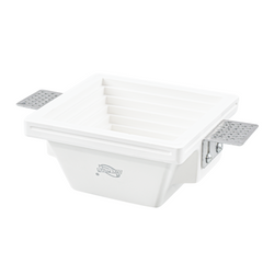 Douille encastrée en plâtre GS-5004 carrée blanche avec connexion GU10
