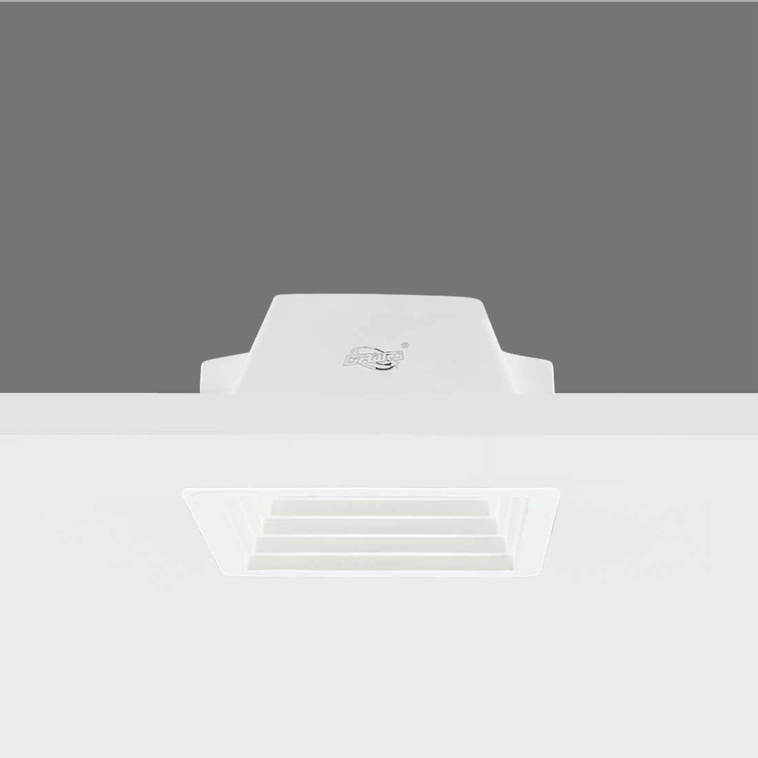 Douille encastrée en plâtre GS-5004 carrée blanche avec connexion GU10