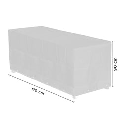 Housse protection pour mobilier jardin tissu de protection en plastique 170x90cm