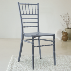 Pack 2 chaises Chiavari vintage grises chaise réception Chiavarina au classique