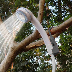 Douche portable rechargeable avec tuyau flexible pour le camping ou le jardin