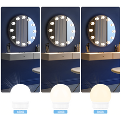 Jeu de 6 Lumières LED Réglables pour Miroir de Coiffeuse avec Câble USB