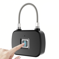 Cadenas déverrouillage par empreinte digitale serrure métallique avec piles