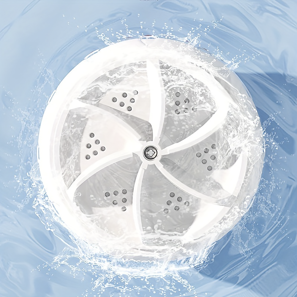 Mini lave-linge de voyage à turbine portable pour lessive