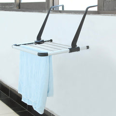 Corde à linge ou radiateur de balcon 54cm en aluminium et supports réglables