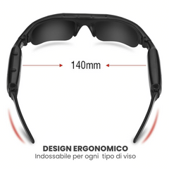 Lunettes soleil Bluetooth avec caméra polarisée enregistrement photo ou vidéo 4K
