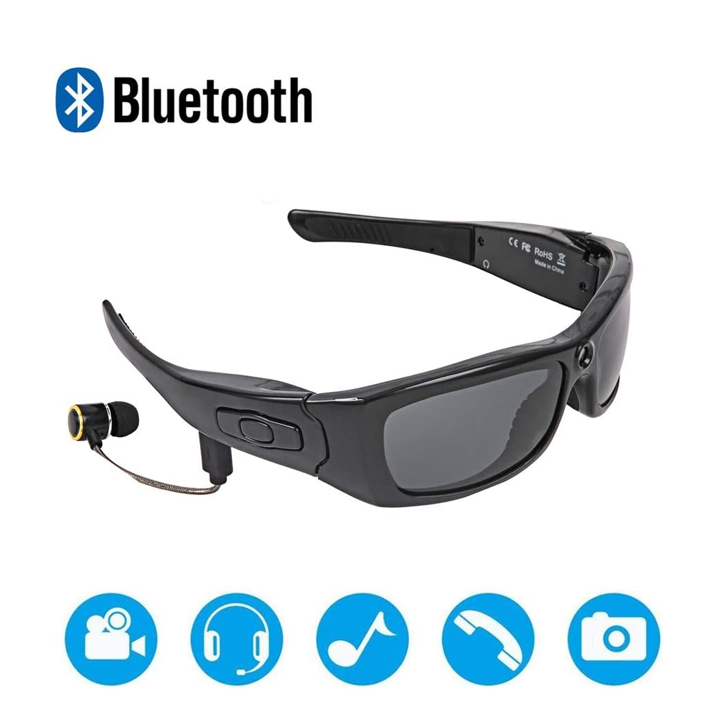 Lunettes soleil Bluetooth avec caméra polarisée enregistrement photo ou vidéo 4K