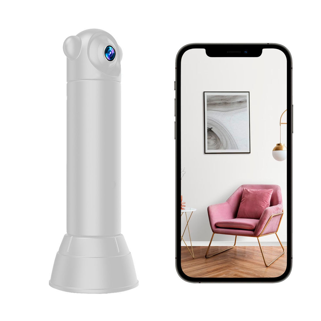Mini caméra Rotation 180° Q-Sx82 Wi-Fi sans fil 1080p 4K Vision nocturne