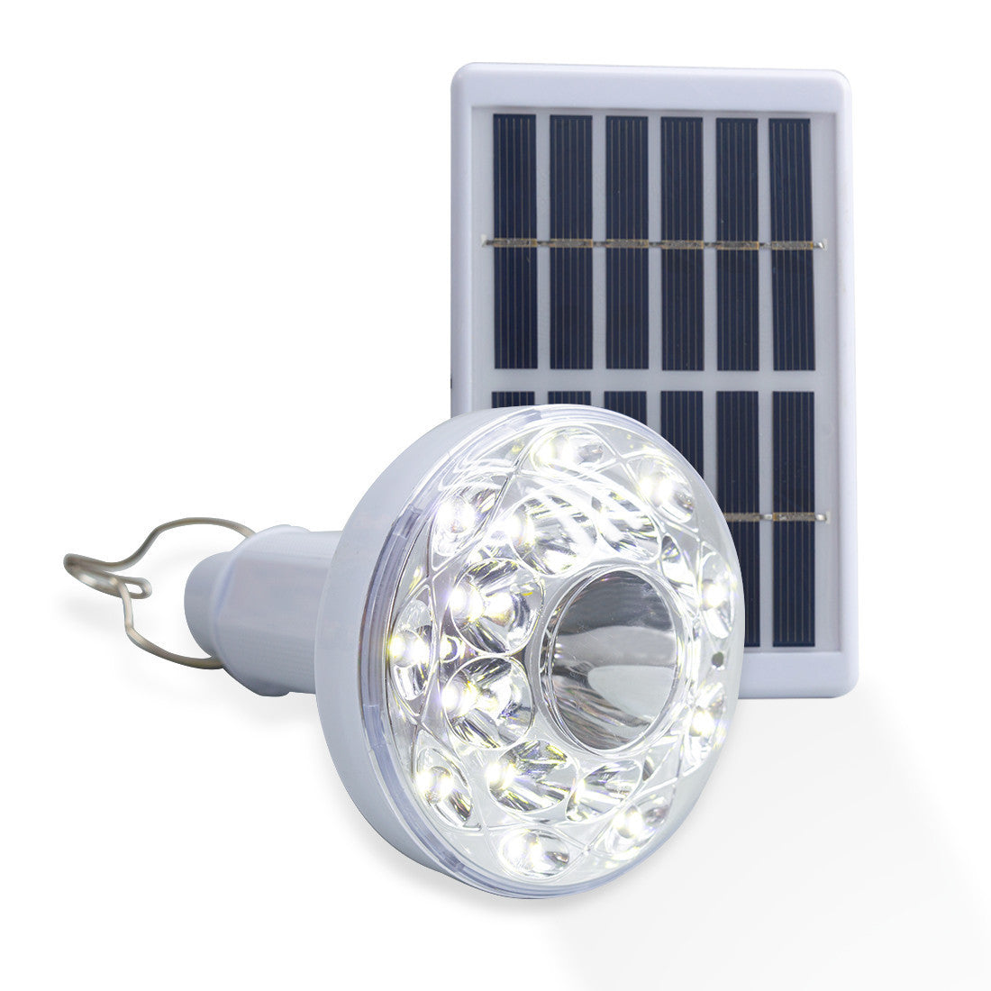 Lampe LED portable Torche à charge solaire ampoule pour le camping avec crochet