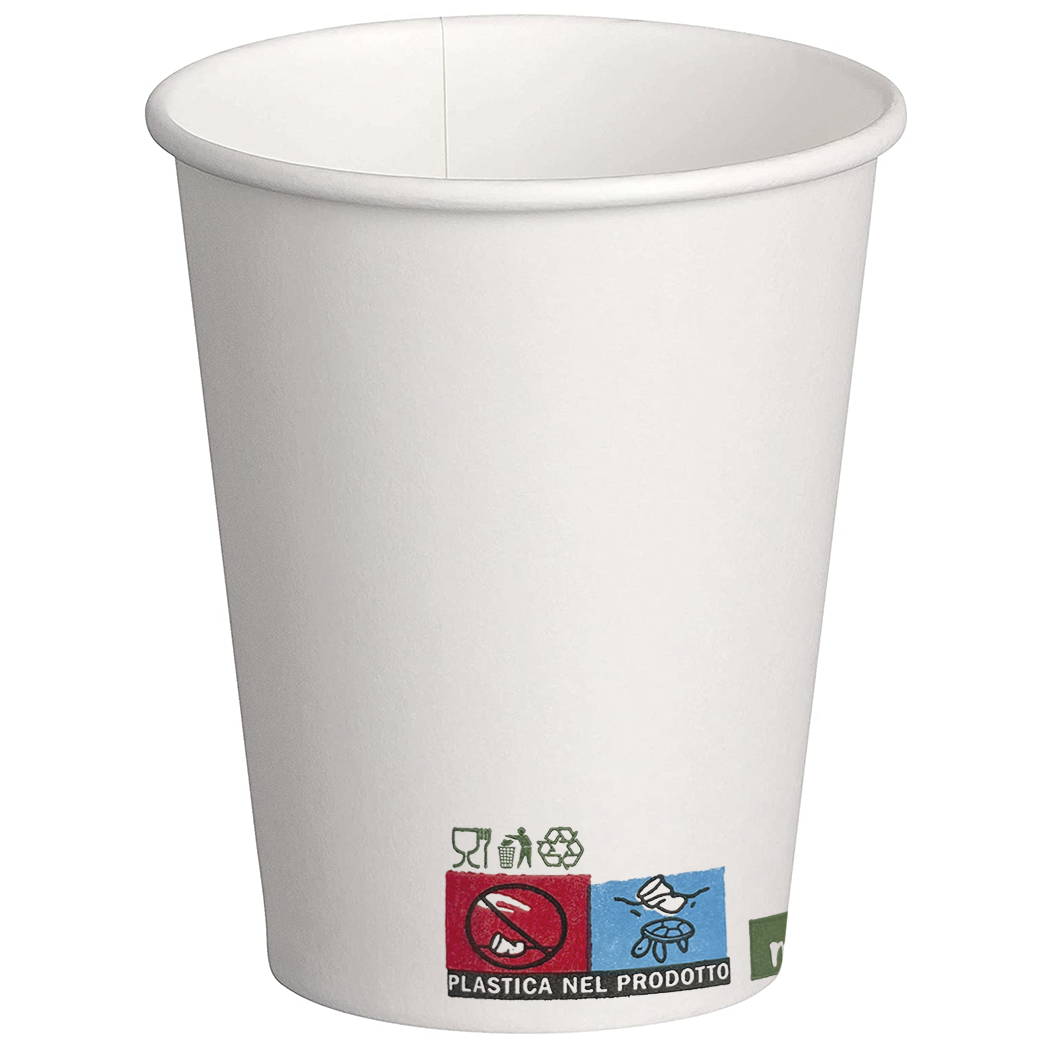 50 gobelets carton 180ml biodégradables compostables à usage unique pour café