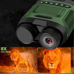 Jumelles avec écran 3" vision nocturne zoom numérique 8x prise photos et vidéos