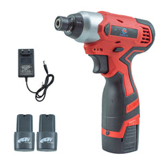 Batterie rechargeable sans fil 12V double perceuse tournevis mallette lumineuse