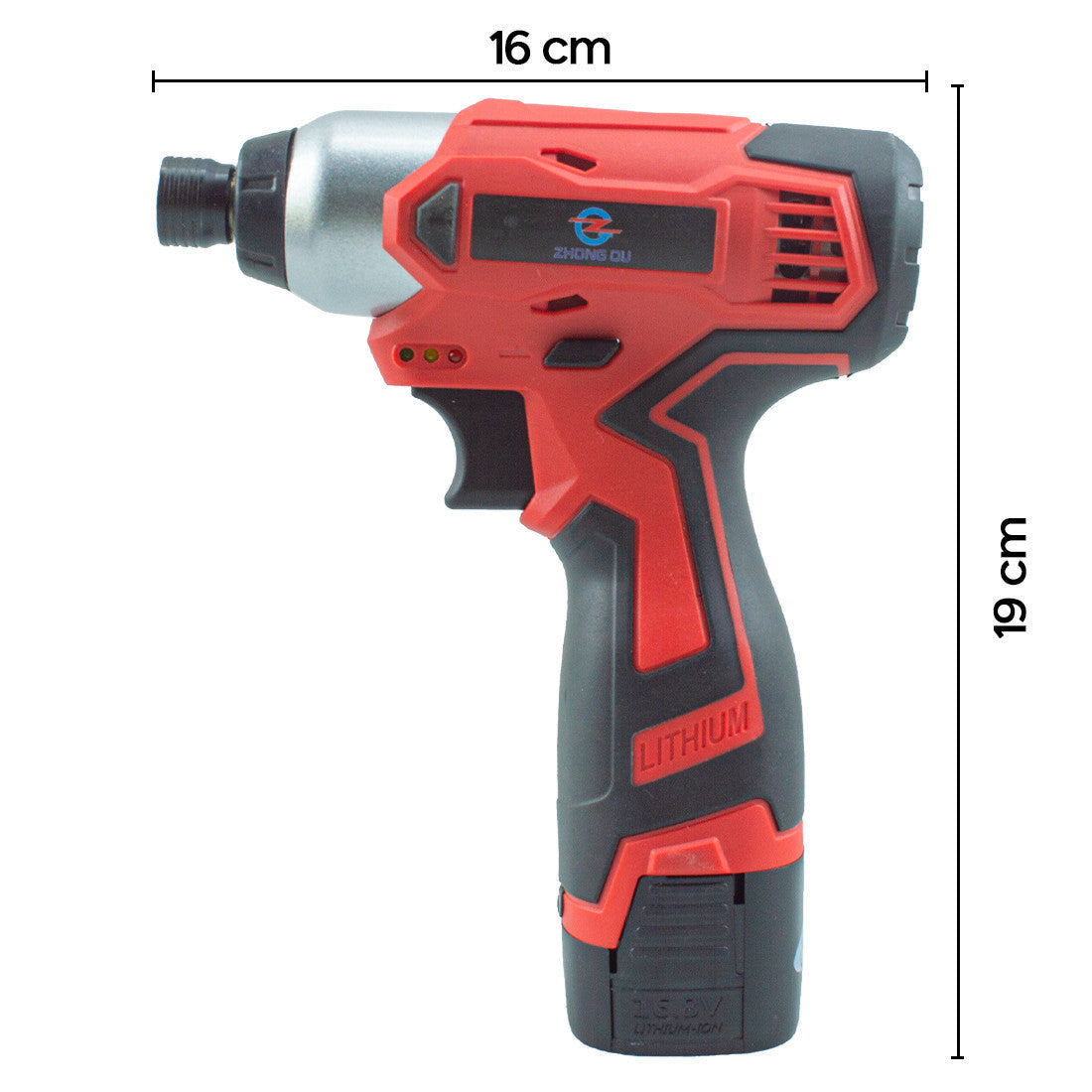Batterie rechargeable sans fil 12V double perceuse tournevis mallette lumineuse