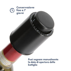 Système vide de bouchon de vin économiseur réutilisable avec enregistrement date